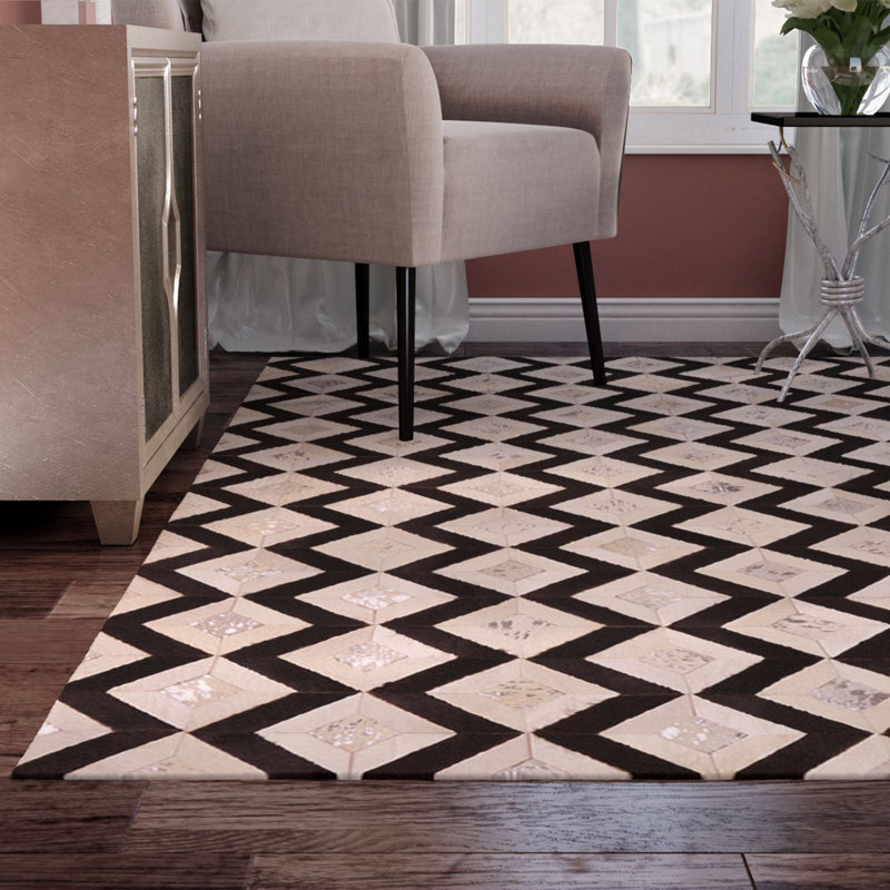 Mercer41 David Black/Cream Area Rug Wayfair